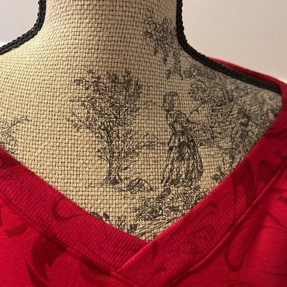 Atheleta Red Coaster Luxe V-Neck Sweatshirt Brand New Size Small - Picture 6 of 11